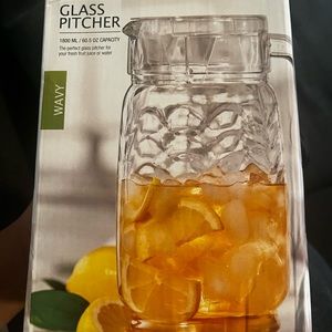 Glass pitcher